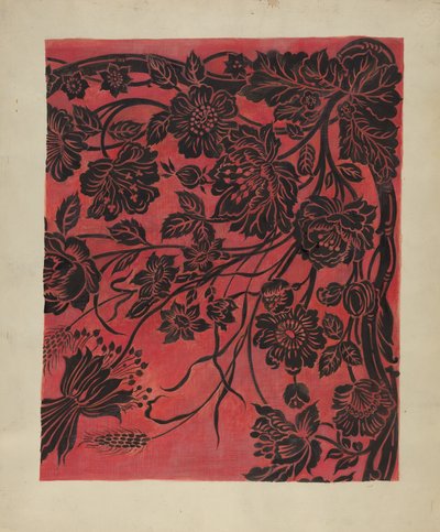 غطاء طاولة ستينسيلد ، ج. 1942. بواسطة ماري آلان