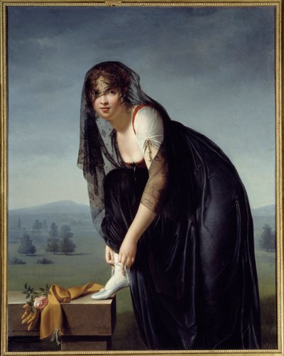 دراسة امرأة بعد الطبيعة ، وتسمى أيضًا صورة مدام سوبترا. لوحة ماري دينيس فيلرز (1772-1821) بواسطة ماري دينيس فيلرز