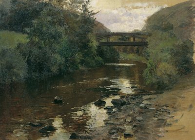 مياه الغابة مع الجسر بواسطة ماري ايجنر