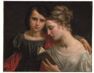 قراءة من "Paul et Virginie" (زيت على قماش) بواسطة ماري فرانسواز كارولين فالي