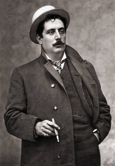 صورة للمؤلف الموسيقي جياكومو بوتشيني (1858-1924) بواسطة ماريو نونيس فايس