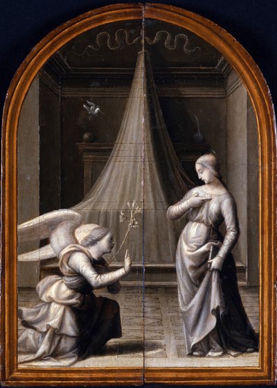 البشارة. (بالثلاثي ، معكوس) par Albertinelli ، Mariotto (1474-1515) بواسطة ماريوتو ألبرتينيلي