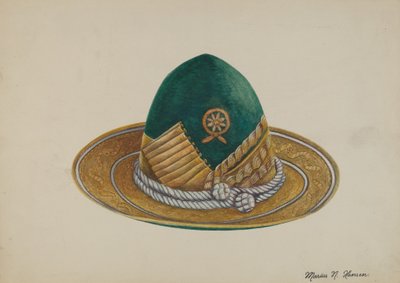 الجنوب الغربي الإسباني: Hat، c. 1937. بواسطة ماريوس هانسن