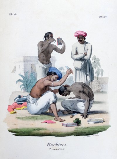 الحلاقون ، 1828 بواسطة Marlet et Cie