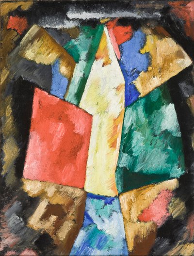 التجريد؛ الأزرق والأصفر والأخضر ، ج .1913 بواسطة Marsden Hartley