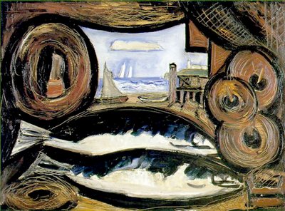 The Fish House ، نيو إنجلاند ، 1934 بواسطة مارسدن هارتلي