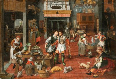 المطبخ الداخلي ، ج. 1565. بواسطة مارتن فان كليف الأكبر