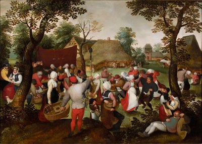 عرس الفلاحين حوالي 1559-1575. بواسطة مارتن فان كليف الأكبر