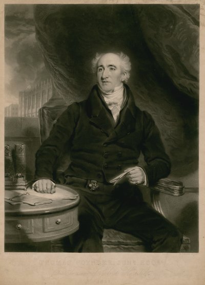 توماس بويندر جونيور ، أمين صندوق أواخر مستشفى المسيح ، لندن ، 1837 بواسطة Martin Archer Shee