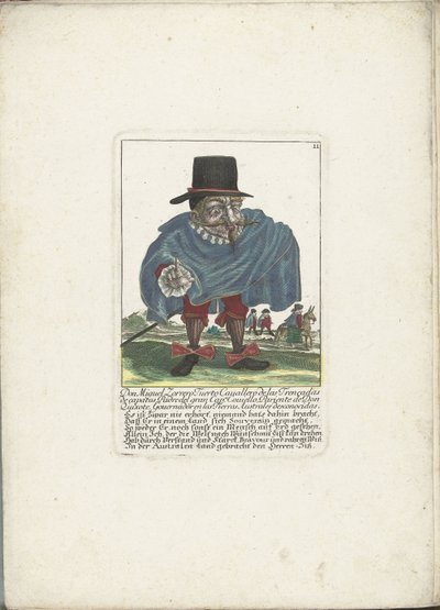 De Spaanse dwerg Don Miguel Zorrero Tuerto ، كاليفورنيا. 1710 Don Miguel Zorrero Tuerto Cavallero de las Trencedas de capatos ، والد Capn العظيم. Covielllo ، أحد أقارب دون كيشوت ، حاكم الأراضي الجنوبية غير المعروفة (العنوان على الكائن) ايل كالوت بواسطة مارتن إنجلبرخت (منسوب إلى)