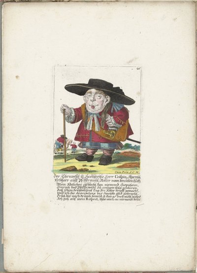 دي دويرج كريسبين سكارنيتز 1710 The Ehrnveste و Hochweiße Herr Crispin ، اللورد الوراثي في ​​Skarnitz ، auff Pfeffermühl ، فارس صاحب الجرأة (العنوان على الكائن) Il Callotto resurcitato أو خزانة صغيرة مفروشة حديثًا (عنوان السلسلة) بواسطة غير معروف
