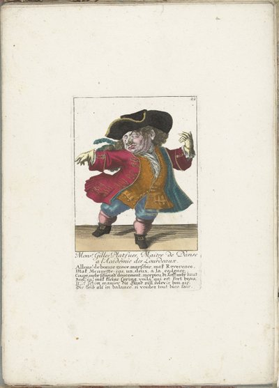 القزم جيل بلاتفيز بصفته أستاذًا للرقص الفرنسي ، كاليفورنيا. 1710 المونسنيور. جيل بلاتفو ، ماجستير في الرقص في أكاديمية دي لوردو (العنوان على الكائن) Il Callotto resurcitato أو خزانة Zwerchen المعينة حديثًا (عنوان السلسلة) بواسطة مارتن إنجلبرخت (منسوب إلى)
