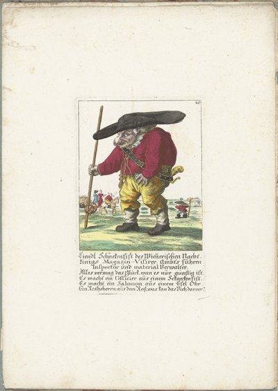 دي دويرج ليندل شنكينفيست 1710 Liendl Schnekenfist من Wienerisches Nacht-Kings Magazin-Visirer ، قاد Ambts المفتش ومسؤول المواد (العنوان على الكائن) Il Callotto resurcitato أو خزانة صغيرة مفروشة حديثًا (عنوان السلسلة) بواسطة مارتن إنجلبرخت (منسوب إلى)