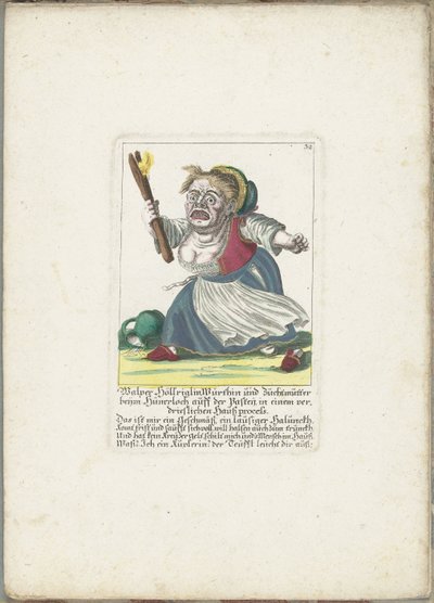 De dwerg Malper Höllriglin في دور Waardin ، حوالي 1710 Malper Höllriglin Würthin والأم تربية في Hünerloch auff der Pasteij ، في دعوى قضائية محلية مقلقة (العنوان على الكائن) Il Callotto resurcitato أو خزانة صغيرة مفروشة حديثًا (سلسلة العنوان بواسطة مارتن إنجلبرخت (منسوب إلى)
