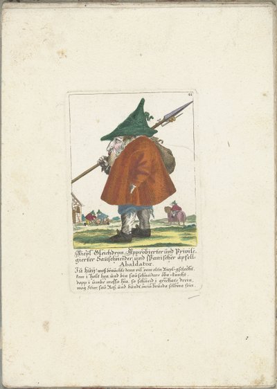 Dwerg Riepl Gleichdron ، حوالي 1710 Riepl Gleichdron ، قاطع السجق المرخص والمتميز ، و Abaldator Apple Abaldator (العنوان على الكائن) Il Callotto resurcitato أو خزانة صغيرة مفروشة حديثًا (عنوان السلسلة) بواسطة مارتن إنجلبرخت (منسوب إلى)