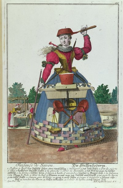 صانع الصابون ، c.1735 (انظر أيضًا 170137) بواسطة مارتن إنجلبرخت