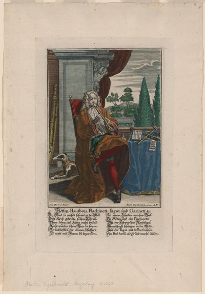 آلات النفخ ، كاليفورنيا 1720-1730 بواسطة مارتن إنجلبرخت