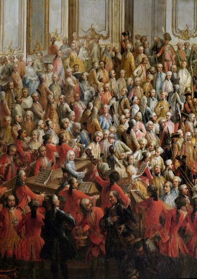 مأدبة رسمية نظمت لحفل زفاف الأميرة إيزابيلا أميرة بارما على الإمبراطور جوزيف الثاني بواسطة مارتن ميتينز أو ميتينز