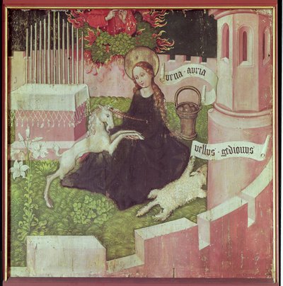 مذبح الدومينيكان: The Mystical Hunt ، c.1470-80 (انظر أيضًا 67722) بواسطة مارتن شونجاور