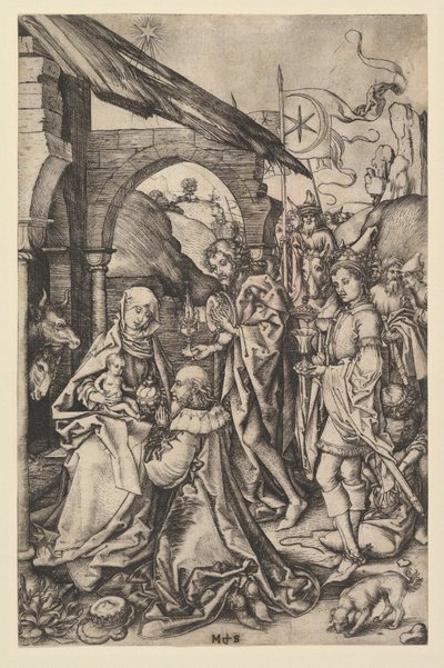 عشق المجوس ، كاليفورنيا. 1435-1491. بواسطة مارتن شونجاور