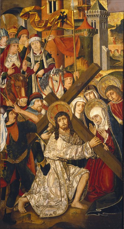 الطريق إلى الجلجلة (تفصيل) بواسطة Martin & Ximenez Miguel (fl.1466 1505) بيرنات