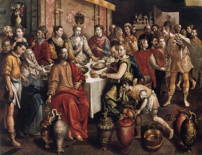 الزواج في قانا ، 1596-1597 بواسطة مارتن دي فوس