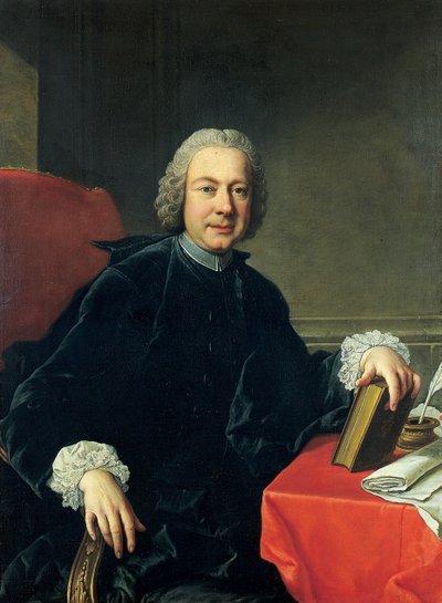 صورة لبيترو ميتاستاسيو مرتديًا ثوب طائر بواسطة Martin van II Mytens