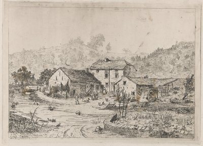 بيت مزرعة على حافة المياه بواسطة Martinus Antonius Kuytenbrouwer jr.