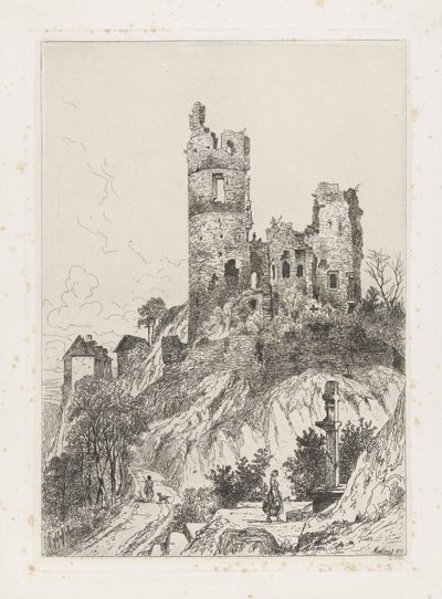 برج قلعة فالكنشتاين بواسطة Martinus Antonius Kuytenbrouwer Jr.