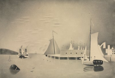 مشهد الميناء ، 1850 أو 60s. بواسطة ماري ألثا نيمز