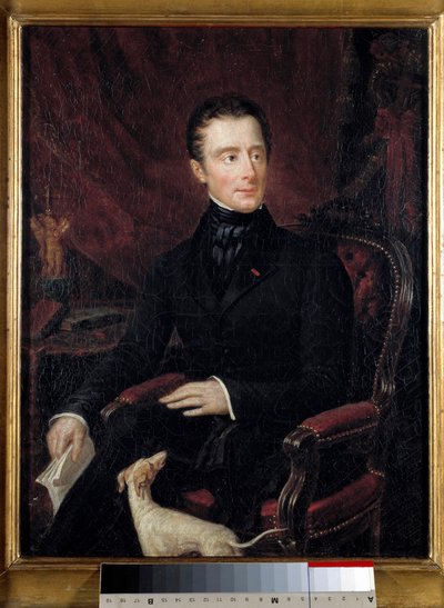صورة للشاعر الفرنسي ألفونس دي لامارتين (1790-1869) لوحة لماريان لامارتين (القرن التاسع عشر). باريس. متحف الحياة الرومانسية بواسطة ماري آن إليسا لامارتين