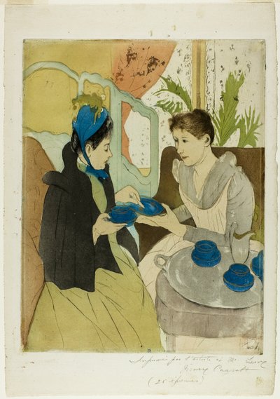 حفلة شاي بعد الظهر بواسطة Mary Cassatt