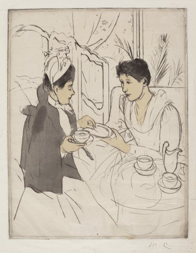 حفلة شاي بعد الظهر ، 1890-1891. بواسطة ماري كاسات