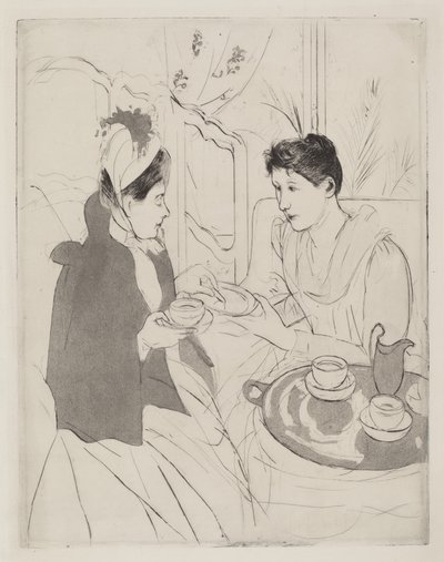 حفلة شاي بعد الظهر ، 1890-1891. بواسطة ماري كاسات