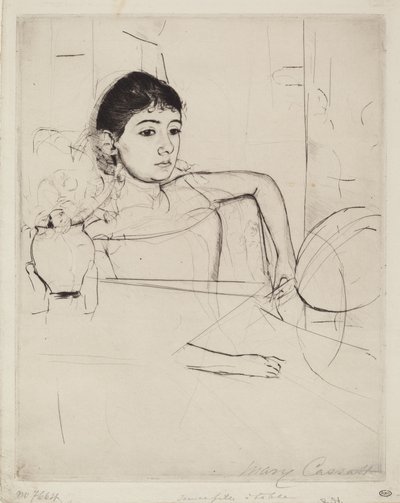 ميمي امرأة سمراء ، ج. 1889. بواسطة ماري كاسات