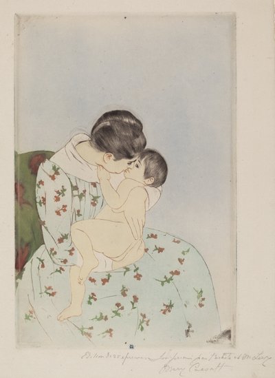 قبلة الأم ، 1890-1891. بواسطة ماري كاسات
