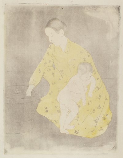الحمام 1890-1891. بواسطة ماري كاسات