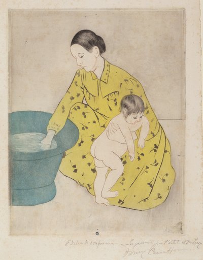 الحمام 1890-1891. بواسطة ماري كاسات