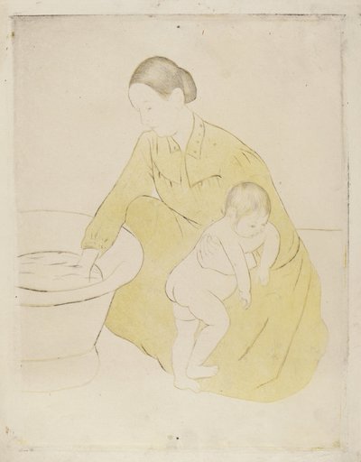 الحمام 1890-1891. بواسطة ماري كاسات