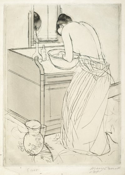 امرأة تستحم ، 1890-1891. بواسطة ماري كاسات