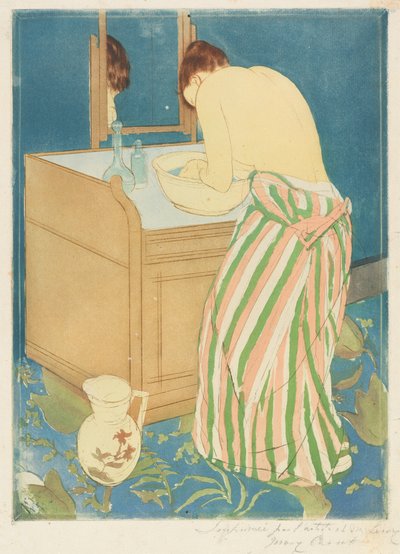 امرأة تستحم ، 1890-1891. بواسطة ماري كاسات