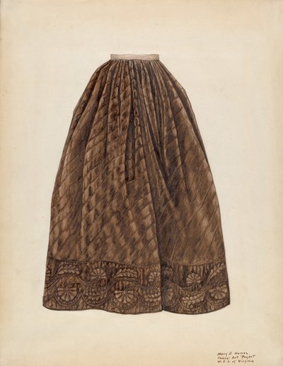 ثوب نسائي ، c. 1938. بواسطة ماري إي هيومس