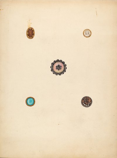 الأزرار ، ج. 1940. بواسطة ماري فيتزجيرالد