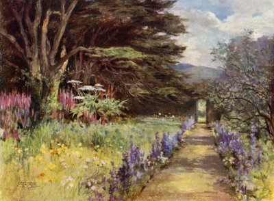 الحدائق الاسكتلندية: Colinton House (color litho) بواسطة ماري جورجينا واد ويلسون