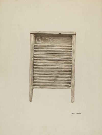 غسل المجلس ، ج. 1940. بواسطة ماري هانسن