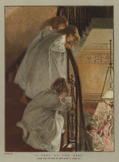 اللمحة في الكرة (chromolitho) بواسطة Mary L. Gow