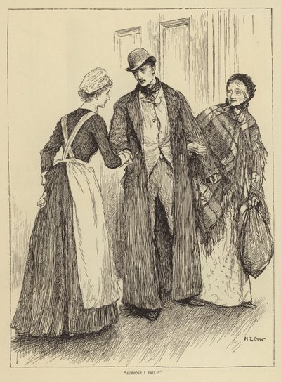 رسم توضيحي لقصة ممرضة ، بقلم هونور مورتن بواسطة Mary L. Gow