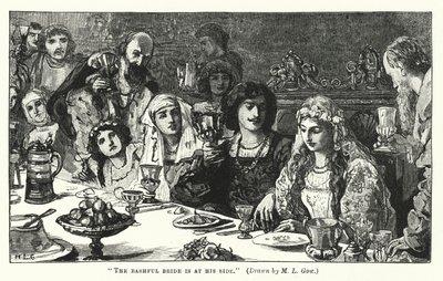 العروس الخجولة بجانبه (نقش) بواسطة Mary L. Gow