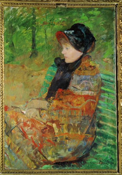 صورة للآنسة ليديا كاسات بواسطة Mary Stevenson Cassatt