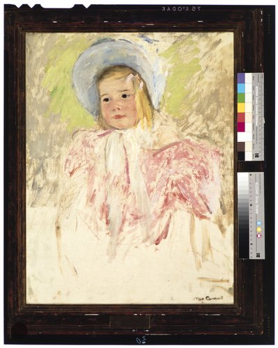 Simone in a Blue Bonnet (No. 1), c.1903 (oil on canvas) بواسطة ماري ستيفنسون كاسات